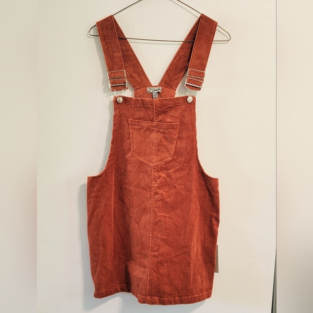 Juniors L NWT J for Justify Jumper Overall Dress Retro Bookish Academia Preppy